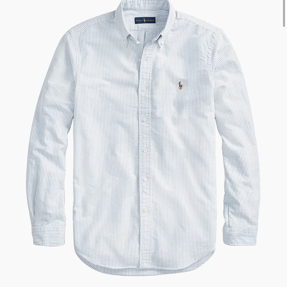 Men's Blue Striped Shirt